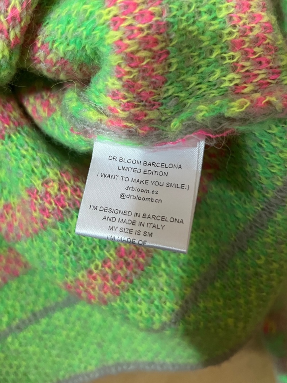 Dr Bloom | Voltereta Sweater Floral Jacquard Button Neck Alpaca Blend Size S/M - Picture 4 of 13